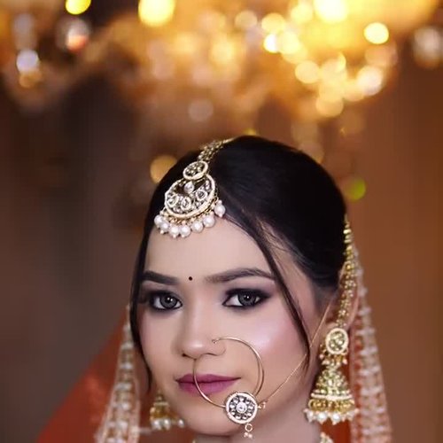 Instagram reel preview — bridal makeup reveal
